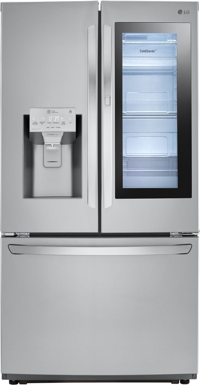 LG 21.9 Cu. Ft. Stainless Steel Counter Depth French Door Refrigerator 2