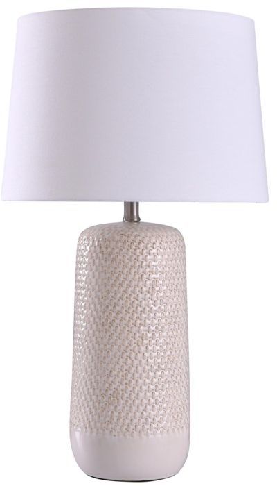 Stylecraft Patley Beige Ceramic Body Table Lamp-0