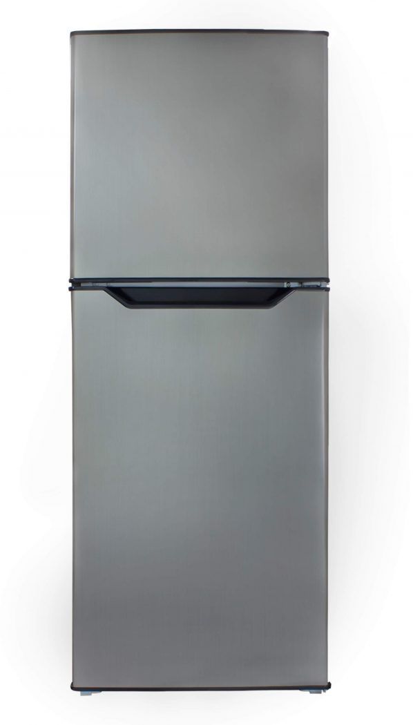 Danby® 7.0 Cu. Ft. Black/Stainless Look Top Freezer Refrigerator