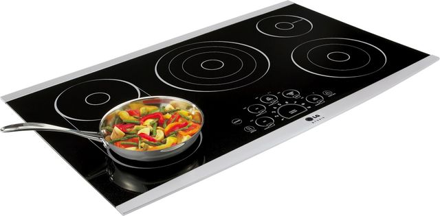 LG Studio 36" Stainless Steel Frame Electric Cooktop-3