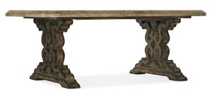 Hooker® Furniture La Grange Le Vieux Flemish Paint 86" Double Pedestal Table