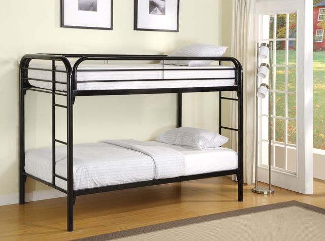 Coaster® Morgan Black Twin Bunk Bed  1