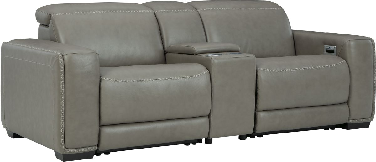 Signature Design By Ashley® Correze 3-Piece Gray Power Reclining ...