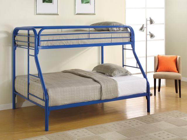 Coaster® Morgan Blue Twin/Full Bunk Bed 1