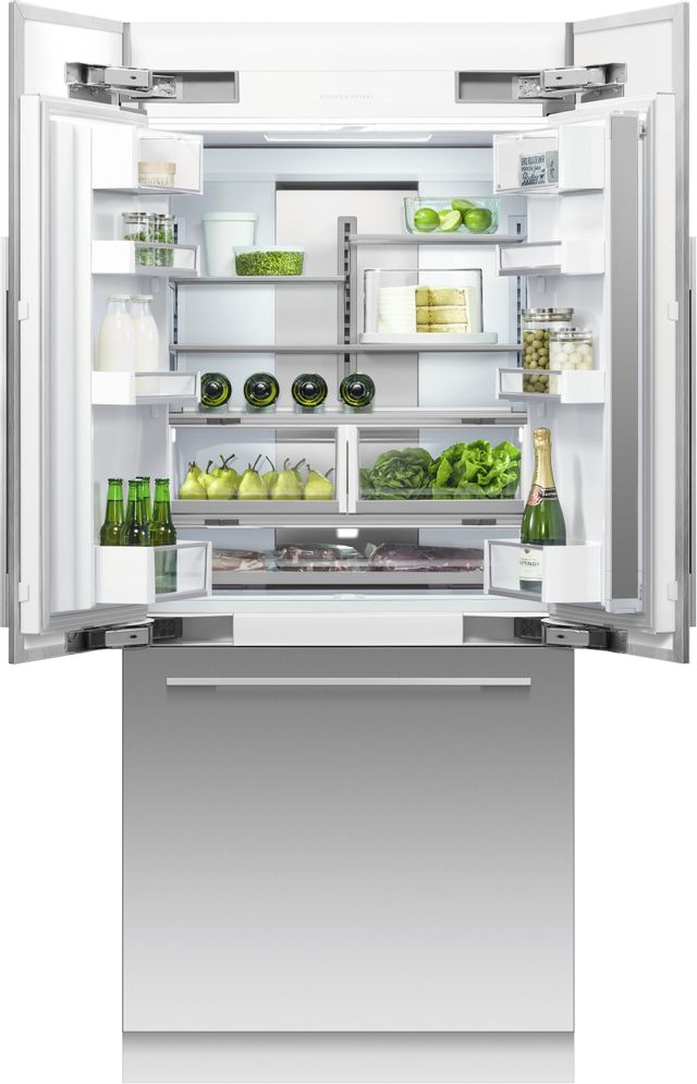 Réfrigérateur à portes françaises de 36 po Fisher Paykel® de 16,8 pi³ - Prêt pour le panneau 1