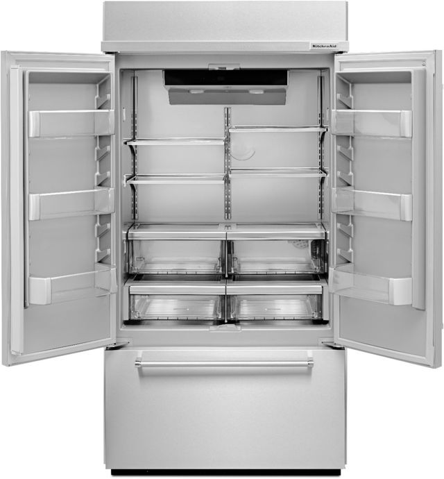KitchenAid® 42 in. 24.2 Cu. Ft. Stainless Steel Built In Counter Depth French Door Refrigerator-1
