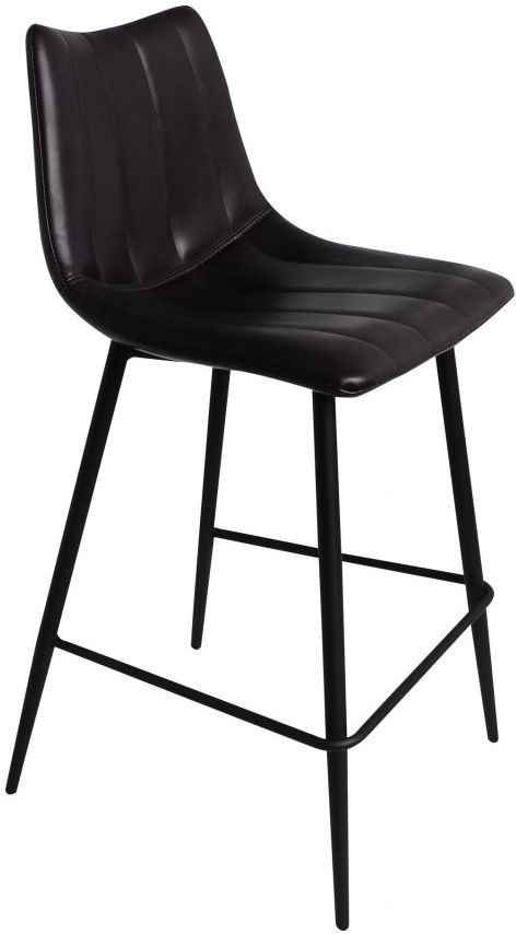 Moe's Home Collection Alib Matte Black-M2 Counter Height Stool 4
