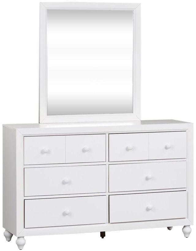 Liberty Furniture Cottage View White Youth Dresser & Mirror 3