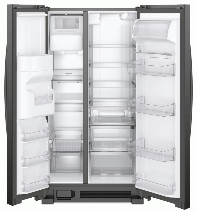 Whirlpool® 24.6 Cu. Ft. Side-by-Side Refrigerator-Black 6