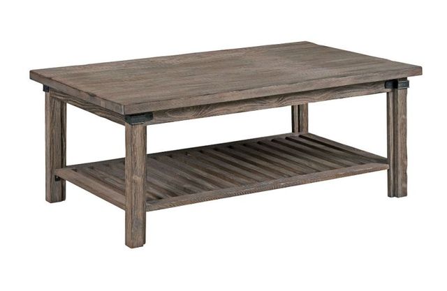 Kincaid Furniture Foundry Gray Rectangle Cocktail Table-0