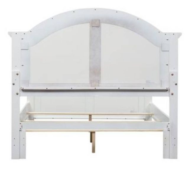 Liberty Summer House I Oyster White King Panel Bed 3
