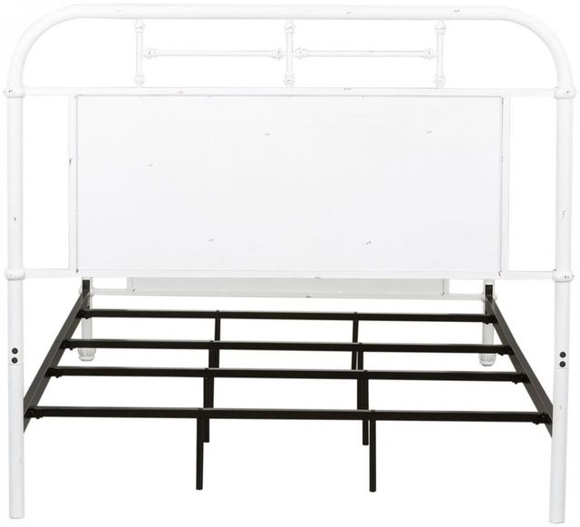 Liberty Furniture Vintage Antique White Youth Full Distressed Metal Headboard 1