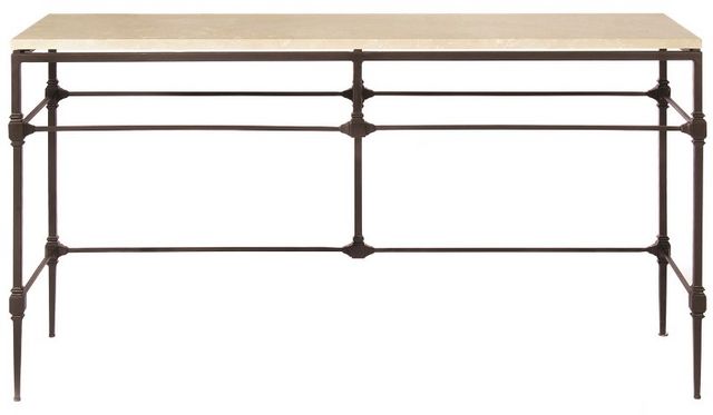 Bernhardt Ellsworth Aged Iron/Beige Console Table