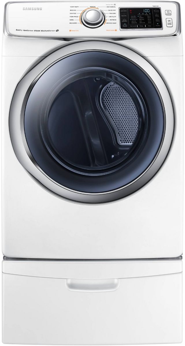 Samsung 6300 Series 7.5 Cu. Ft. White Electric Dryer 1