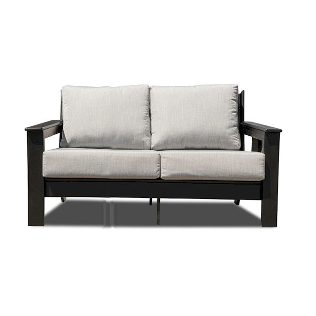 Enclover Hickory Love Seat (White) 1
