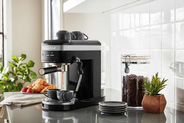 KitchenAid® Onyx Black Semi-Automatic Espresso Machine 6