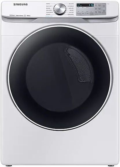 Samsung 7.5 Cu. Ft. White Front Load Gas Dryer-DVG45R6300W