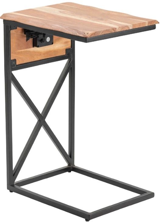 Crestview Collection Bengal Manor Black/Natural C  Side Table-0