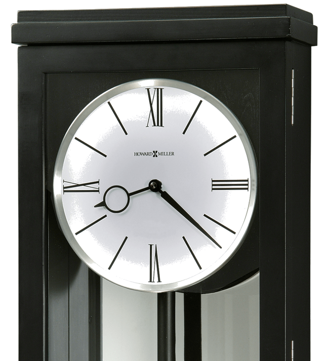 Howard Miller® Alvarez Black Satin Wall Clock 1