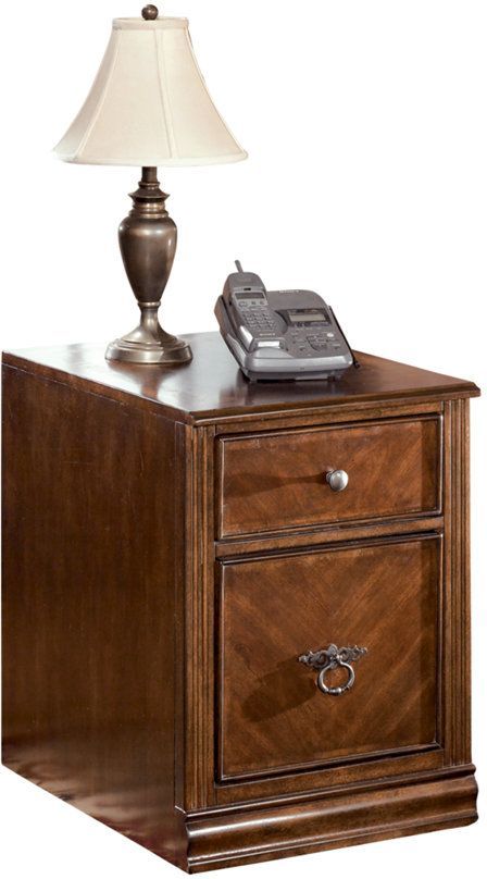 Signature Design by Ashley® Hamlyn 4-Piece Medium Brown Home Office Desk Set-4