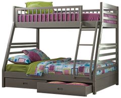 Coaster® Ashton Grey Twin/Full Youth Bunk Bed