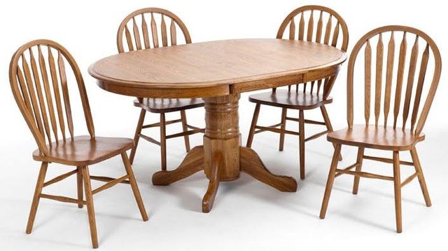 Intercon Classic Oak Chestnut Pedestal Table