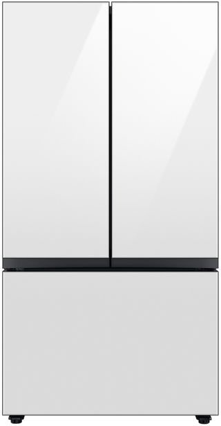 Samsung Bespoke 30 Cu. Ft. White Glass French Door Refrigerator with AutoFill Water Pitcher