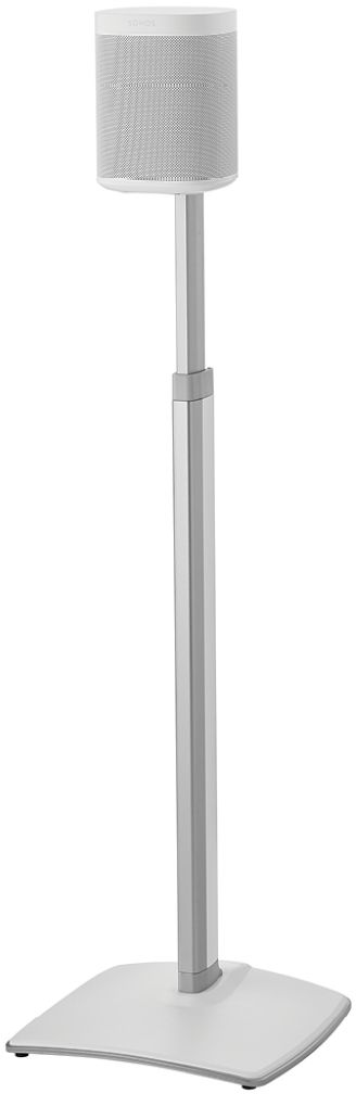 Sanus® White Adjustable Height Wireless Speaker Stand