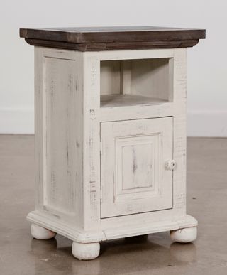 Vintage Furniture Allie Nero White/Ashe Youth Nightstand