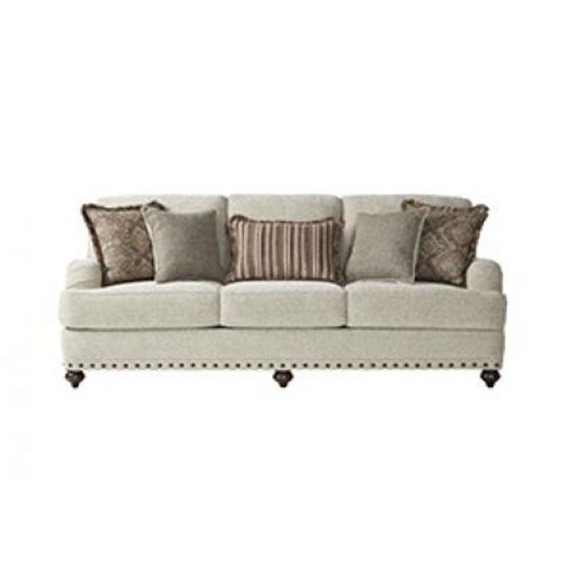 Hughes 17285 Cycle Sofa and Loveseat Set in Hay 1