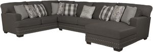Jackson Furniture Crawford 3-Piece Charcoal Modular Sectional Set