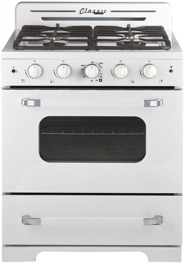 Unique Classic Retro 30 3.9 cu/ft Freestanding 5-Element Cooktop Electric  Range with Convection Oven