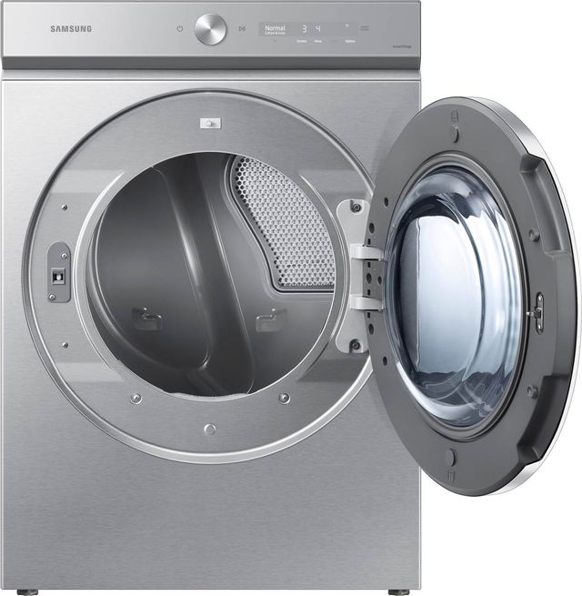 Samsung Bespoke 8900 Series 7.6 Cu. Ft. Silver Steel Front Load Gas Dryer 1