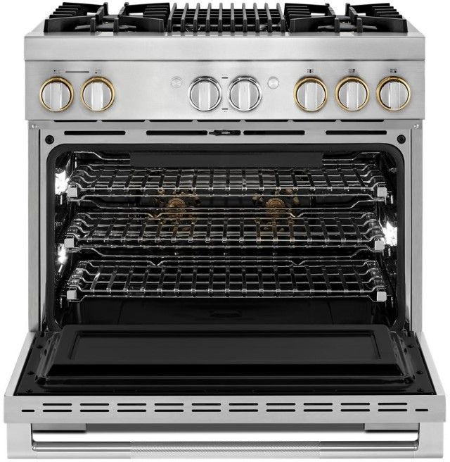 JennAir® RISE™ 36" Stainless Steel Pro Style Dual Fuel Natural Gas Range-1