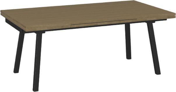 Amisco Customizable Lewis Thermo Fused Laminate Dining Table with ...