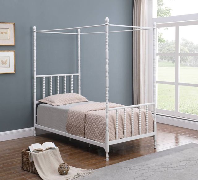 Coaster® Betony White Twin Canopy Youth Bed 1