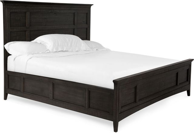 Magnussen® Home Westley Falls Très grand lit Californien à panneau complet avec rails de rangement 1