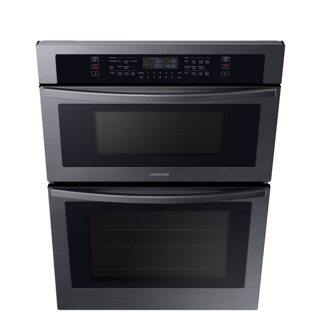 Samsung 30" Fingerprint Resistant Black Stainless Steel Microwave Combination Wall Oven-1