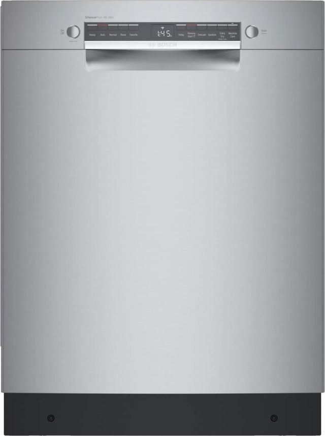 Bosch® 300 Series 24" Stainless Steel Front Control Built In Dishwasher