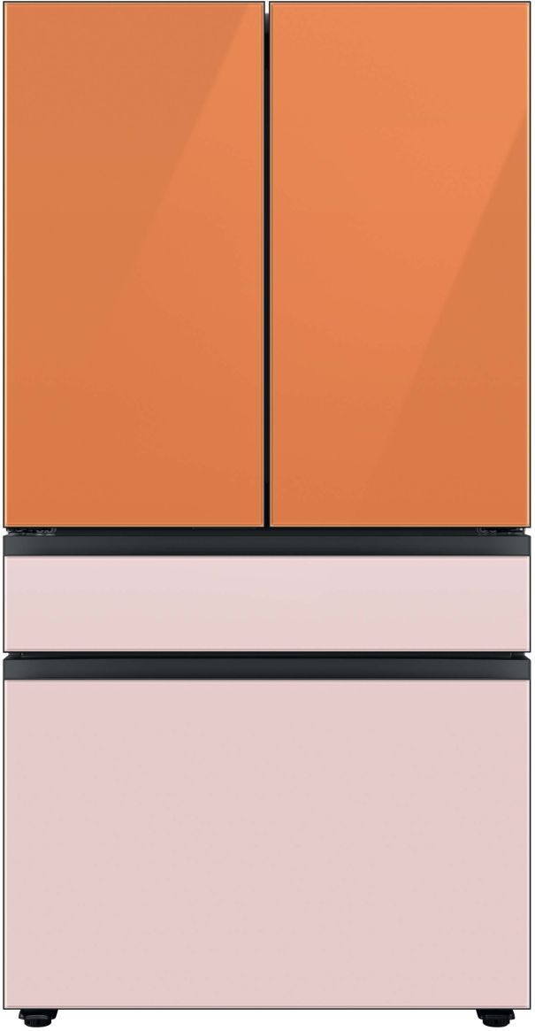 Samsung Bespoke 36" Pink Glass French Door Refrigerator Bottom Panel 10