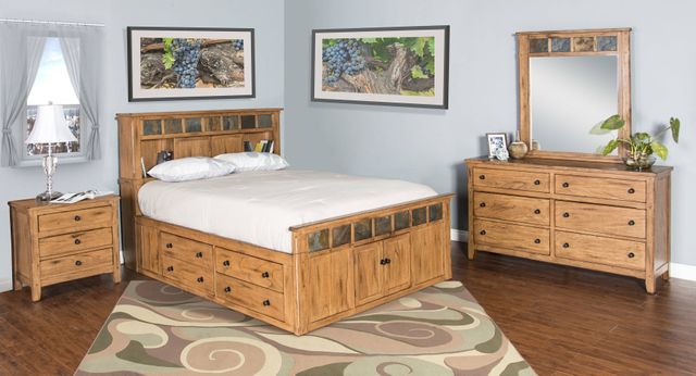 Sunny Designs™ Sedona Queen Storage Bed-2