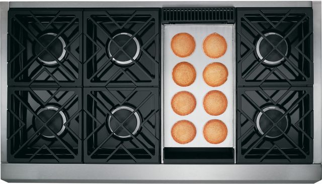 Café™ 48" Stainless Steel Professional Style Dual Fuel Range 1