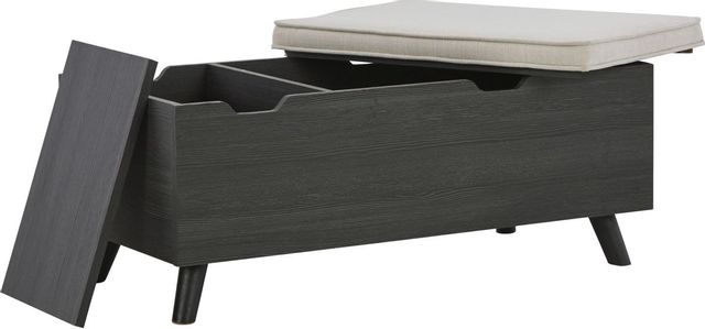 Signature Design by Ashley® Yarlow Gray/Linen Storage Bench 2