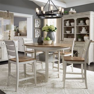Liberty Furniture Farmhouse Reimagined 5-Piece Two-Tone Gathering Table Set