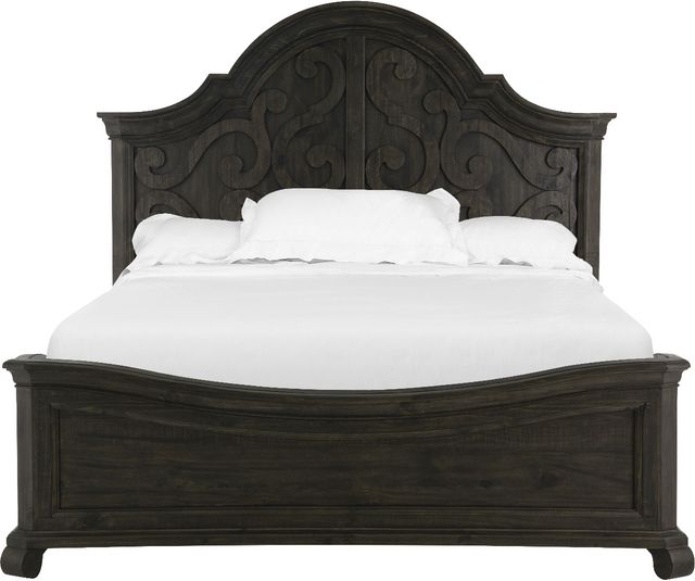 Magnussen Home® Bellamy Peppercorn California King Shaped Panel Bed-1
