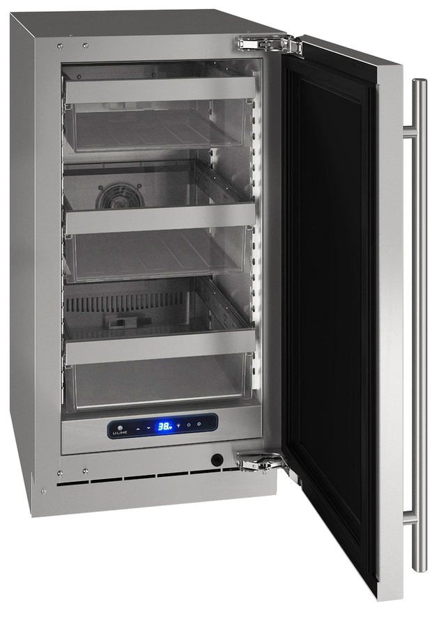 U-Line® 3.7 Cu. Ft. Stainless Steel Under the Counter Refrigerator 2