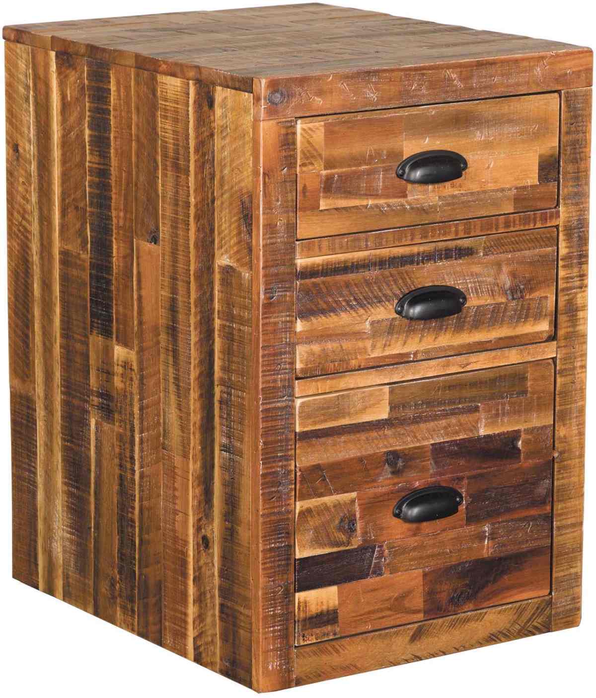 rustic file cabinet