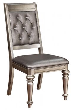 Coaster® Danette Metallic Platinum Side Chair
