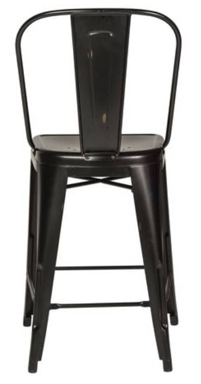 Liberty Vintage Series Black Back Counter Chair-3