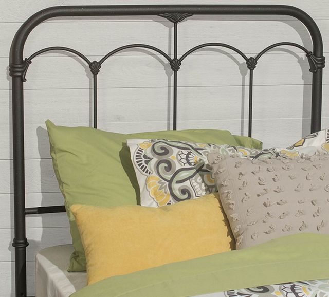 Hillsdale Furniture Jocelyn Black Speckle Queen Bed Kit with Frame 1